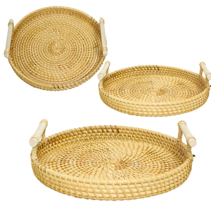 สำรวจถาดหวายที่เป็นมิตรกับสิ่งแวดล้อม: เครื่องมือครัวอเนกประสงค์สำหรับการจัดเก็บอาหารและการจัดระเบียบ - Product Image 1