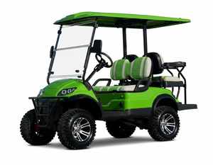Carrito de Golf Eléctrico Verde de 4 Plazas Direct Factor Supply con Techo y Parabrisas, Peso en Vacío de 300-400 kg, Velocidad Máxima de 30 km/h - Product Image 1