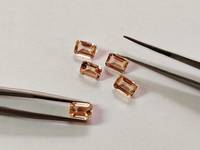 Pierre précieuse naturelle de morganite de haute qualité, taillée en octogone, couleur rose pêche, pierre précieuse en vrac pour la fabrication de bijoux, Mehrajudin Gems