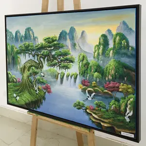 Vinpi Landscape Oil Painting High Quality Vietnam Abstract Travel Cities Canvas Custom Decorative Home Hotel Restaurant Office