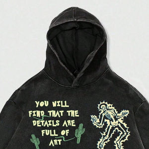 Sweat à capuche personnalisé pour hommes Sweats à capuche d'équipe personnalisés pour les vêtements de travail Collèges Broderie Strass Accent Expédition mondiale rapide - Product Image 3