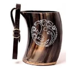 Taza de cuerno al por mayor y a precios de fábrica y tazas de cuerno para beber hechas de cuernos de Búfalo, ideales para tiendas vikingas, cuerno, regalos de boda - Product Image 1