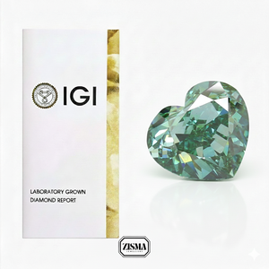 Diamante Cultivado en Laboratorio Verde Intenso de Moda Cadermay al por Mayor, 1 Quilate, Claridad VS1, HPHT CVD, Forma Ovalada, Suelto, con Certificado IGI - Product Image 1