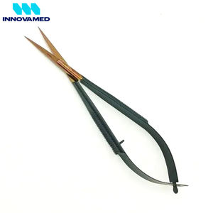 Ciseaux à cuticules professionnels de style russe en acier inoxydable avec micro-spring pour manucure, pédicure, sourcils et cils - Product Image 2