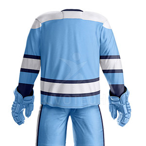 Uniforme de hockey sur glace respirant le plus populaire avec logo personnalisé pour hommes adultes grandes tailles, couleurs et tissus personnalisables - Product Image 6
