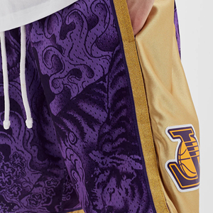 กางเกงขาสั้นบาสเก็ตบอลผ้าโพลีเอสเตอร์ระบายอากาศได้สองชั้นกางเกงขาสั้นตาข่ายสีพื้นแบบแห้งเร็ว100% มาใหม่ - Product Image 3