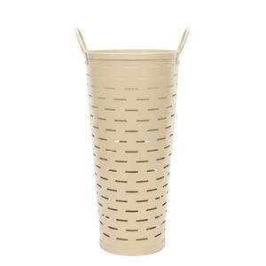 Wholesale Mate Black Power Coated Metal Olive Bucket With Handles Modern Decorative Steel Planter <b>Basket</b> For Home And Garden - Product Image 2