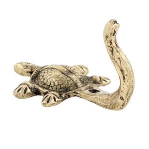 Handmade Bulk Traditional Golden Brass Turtle Wall Hooks Hangers Reusable Utility Mounted Hat Bags <b>Clothes</b> Heavy Duty BTH-353 - Product Image 2