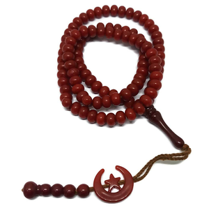 Rosario de cuentas de oración naturales al por mayor, cuentas de oración de color sólido, 33 piezas, cuentas de oración islámicas Tasbeeh con servicios OEM personalizados - Product Image 3