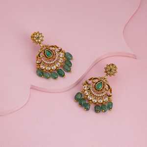 Boucles d'oreilles chandelier de style antique, collection 188815 - Product Image 2