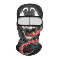 Masque de ski personnalisé fabriqué en usine Masques complets imprimés Skull One Hole Sublimation Print Balaclava