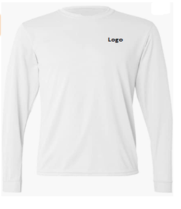 Men's Moisture-Wicking Long-Sleeve T-Shirt 100% polyester knit Imported Pull On closure <b>Machine</b> Wash Cheap Stock Fashion - Product Image 1