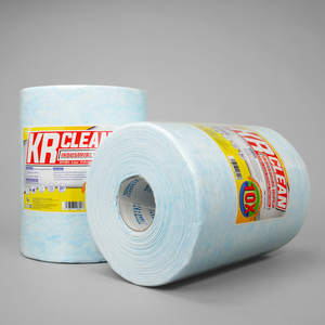 Krclean Chiffons de nettoyage industriels écologiques de haute qualité, rouleau de serviettes de lavage de voiture de style uni, lingettes pour salles blanches, tissu non tissé - Product Image 1
