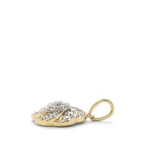 Pendentif en diamant Gahcho Ku 0,34 ct, charme en or 9 carats - Product Image 2