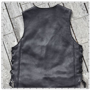 Chaleco de cuero clásico para hombre y mujer, equipo de protección de motocicleta duradero de alta calidad, Equipo de Motocicleta duradero de alta calidad - Product Image 3