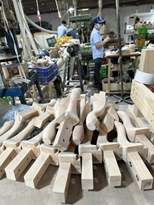 Contemporary Solid Rubber Wood <b>Table</b> Legs Elegant Decorative Furniture Supports for Residential Commercial and Hotel Interiors - Product Image 2