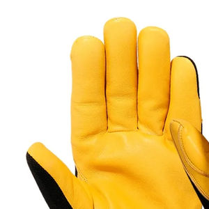 Guantes de herrador de cuero de seguridad de protección al por mayor, guantes de herrador de cuero de protección duraderos y resistentes personalizados - Product Image 4