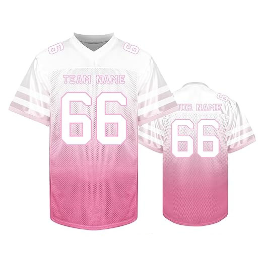 Pink Football Jersey Pink American Football Uniforms High