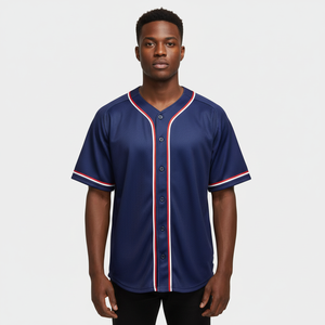 Camiseta de Béisbol Deportiva de Secado Rápido, Cómoda, 100% Poliéster, con Logotipo Sublimado Completo, Estilo Moderno, OEM 2026 - Product Image 5