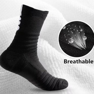 Best Quality Unisex Adults Polyester <b>Black</b> White Grey Plain Solid <b>Socks</b> for Men Women From Pakistan Exporters - Product Image 6