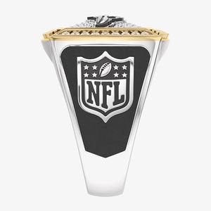 Anillo de Campeonato de los Baltimore Ravens, Totalmente Personalizado, Anillo de Moda Masculina de Dos Tonos, Anillo de Moissanita Personalizado para Colegio Secundario - Product Image 3