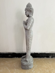 98.5cmH MGO Standing <strong>Monk</strong> Meditating Buddha Decoration - Product Image 2