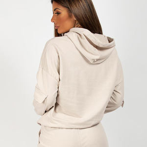 Sudadera con capucha de gran tamaño de longitud completa para mujer de piedra de la mejor calidad, sudaderas con capucha antiarrugas y transpirables para mujer, Sudadera con capucha de entrenamiento de gimnasio - Product Image 1