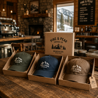 Boîtes en carton pour casquettes homme AT PACK – Emballage personnalisé pour casquettes avec logo – Articles promotionnels pour cafés
