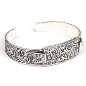 Handmade 925 Sterling Silver Engraved Fine Charm <b>Bracelet</b> - Product Image 2