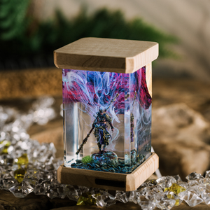 Lámpara de Resina Epoxi Personalizada, Lámpara de Resina Epoxi, Lámpara de Arte de Madera y Resina, Luz Nocturna Personalizada, Regalo Hecho a Mano, Halloween - Product Image 6