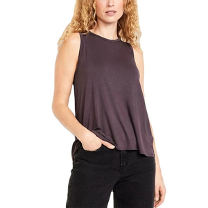 Camiseta sin Mangas para Mujer, Ligera, de Mezcla de Algodón, Transpirable, Cómoda, Informal, para Uso Diario, Verano - Product Image 6