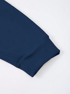 Sweats à capuche surdimensionnés d'hiver épaule tombante poids lourd coupe ample Boxy Streetwear Hoodie personnalisé brodé bouffant OEM vente en gros - Product Image 6