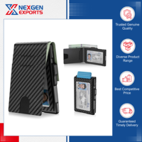 Buatan India Kualitas Terbaik Desain Elegan Tahan Lama Kulit PU Pria Lapisan Poliester Pemblokir RFID Dapat Disesuaikan Untuk Kantor