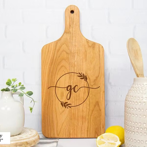 Tablas de cortar de Acacia de madera maciza Mini Tabla de charcutería personalizada de madera con logotipo - Product Image 1