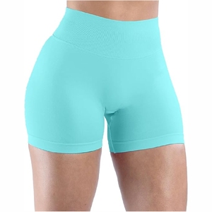 Leggins de yoga sin costuras, pantalones cortos de cintura alta sin costuras, pantalones cortos de yoga para mujer - Product Image 1