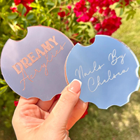 Cœur givré acrylique personnalisé accessoire pour ongles selfie acrylique signe acrylique porte-ongles