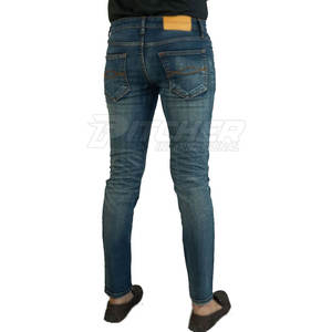 Pantalones Vaqueros de Hombre al por Mayor, MOQ Bajo, Logotipo Personalizado, Ligeros, Casuales, Cintura Media, 100% Algodón, Alta Calidad - Product Image 3
