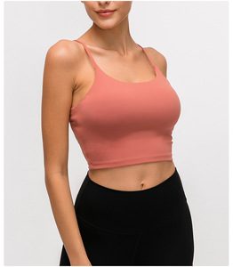 A buon mercato Sexy donna Fitness rimovibile petto Pad reggiseno Yoga Sport palestra allenamento Halter top donna - Product Image 4