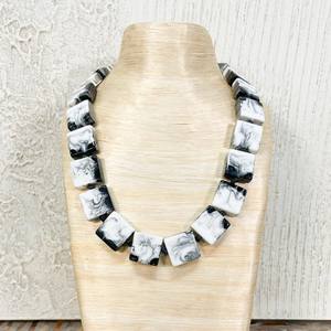 Collar de Cuentas de Resina, Joyería de Moda Hecha a Mano Personalizable de la India, Chapado en Rodio, para Bodas, Venta al por Mayor a Granel - Product Image 1