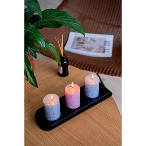 Bougeoir moderne en métal noir Chandelier en métal Chandelier Centre de table en métal Base de bougie en acier Luminaire bougeoir - Product Image 5