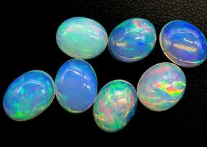 Ópalo Etíope Natural en Cabujón - Ópalo Etíope de Forma Ovalada - Lote de Cabujones Sueltos Lisos Multicolores a Precio de Mayoreo - Product Image 3