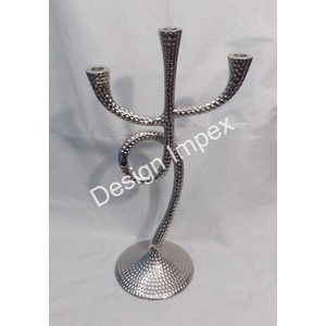 Bougeoir d'une seule pièce Vente en gros Bougeoir élégant Bougeoir de table pour fêtes d'anniversaire Bougeoir décoratif en aluminium massif - Product Image 3