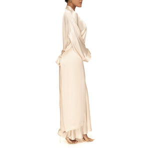 Peignoir d'Hôtel Premium Couleur Unie Nuisette Kimono Sexy en Soie Satinée pour Femme de Haute Qualité - Product Image 3