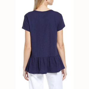 Camiseta Peplum de algodón suave personalizada para mujer camiseta para hombre - Product Image 2