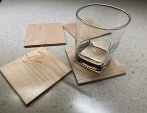 New Design Kitchen Accessories Wooden Coasters Set Square Shape Low Price <b>Coffee</b> Tea Coaster and Placemats Boards With Logo - Product Image 5