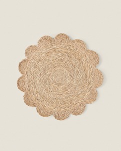 Napperon floral en jonc de mer Produits écologiques Napperon fabriqué au Vietnam Décoration de table en gros - Product Image 3