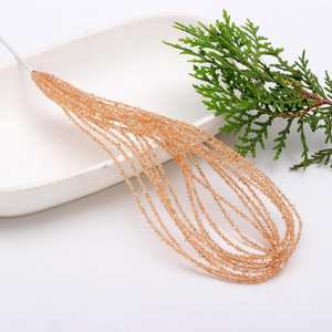 ลูกปัดควอตซ์เฮอร์คิเมอร์สีส้มธรรมชาติ รูปทรงชิป ขนาด 2-3 มม. สำหรับทำเครื่องประดับ จำนวนมาก - Product Image 2