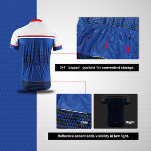 Vente en gros de maillot de cyclisme de course de haute qualité pour adultes vêtements de sport extensibles respirants maillot de descente de VTT coupe-vent - Product Image 5