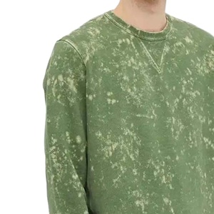 Wholesale Heavyweight Acid Wash Sweatshirt <b>Polyester</b>/Cotton Custom Made New Design OEM Embroidered Men's Sweatshirt 2026 - Product Image 3