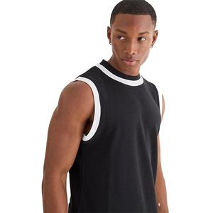 Camiseta sin Mangas Personalizada de Cuello Redondo, Ajustada y de Alta Calidad para Hombre, Diseño Moderno de Verano, 100% Poliéster Transpirable - Product Image 5
